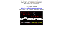 Desktop Screenshot of community.phantasmarchives.net