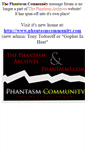 Mobile Screenshot of community.phantasmarchives.net