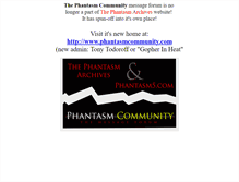 Tablet Screenshot of community.phantasmarchives.net